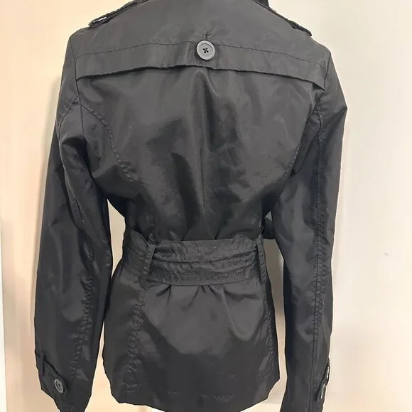 Suzy Shier Black Lightweight Double-breasted Pea Coat( US XS) - Picture 3 of 7